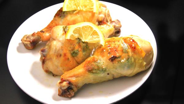 香草牛油雞腿 Roasted Chicken Legs with Herb Butter