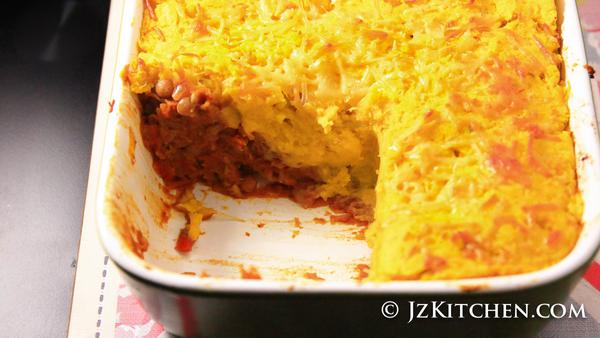 英倫經典牧羊人派 (素食版本) - 扁豆甜薯派 Veggie Shepherd's Pie with Sweet Potatoes Mash